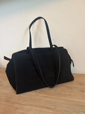 COS Black Suede Shoulder Bag - Classic Everyday Shoulder Bag
